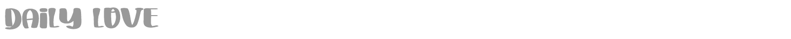 Daily Love font preview